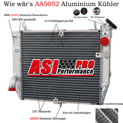 Upgraded 2 Reihe 42mm Aluminium Kühler Für 2002-2003 Yamaha YZF R1 1000 02-03