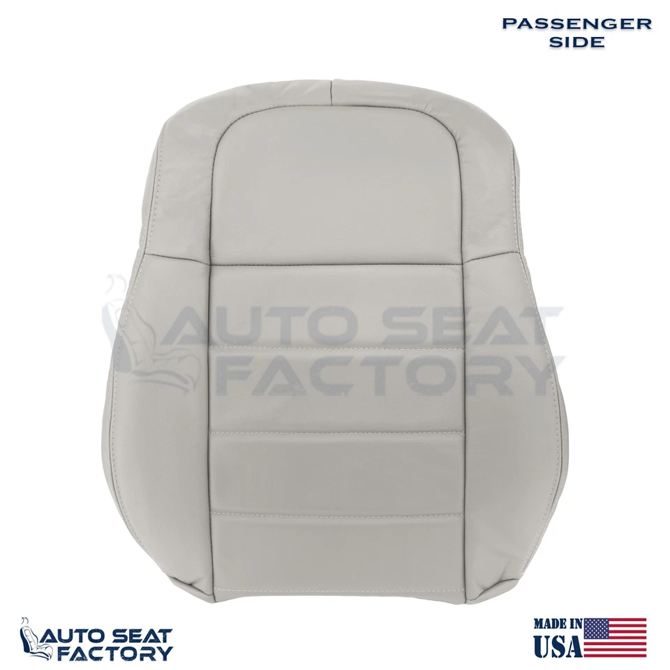 Cubiertas de asiento de vinilo gris gris superior e inferior para pasajeros Dodge Magnum 2006-2008 Foto 2 de 4