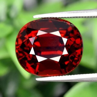 💎 IF Clean! 9.90ct Cushion Natural Reddish Orange Spessartite Garnet Africa