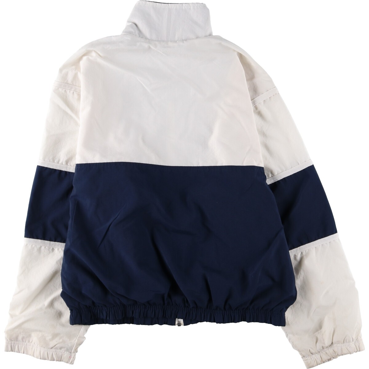 90's「Vintage」 SILK White ギャザー ブルゾン 幅広 短丈 XSサイズあり【PURESS/ピュアレス】ボタン/ タック/ レース