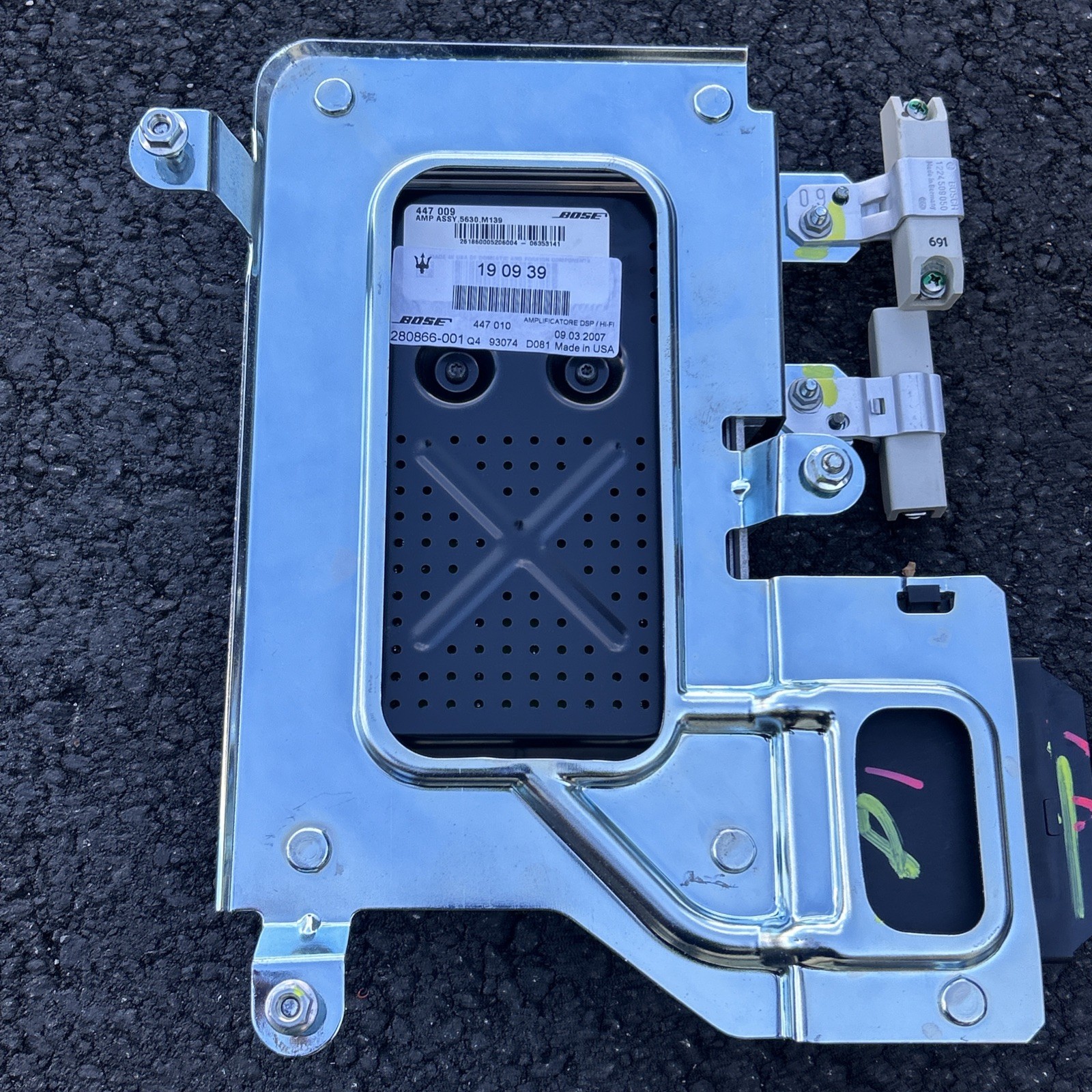 03-08 Maserati Quattroporte M139 Audio Sound BOSE Amplifier AMP Module 190939