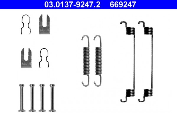 ATE ZubehöRsatz Bremsbacken 03.0137-9247.2 FüR Ford Fiat Punto KA RU8 Panda 500-image
