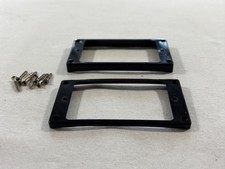 2010 Epiphone Les Paul Studio Humbucker Pickup Rings Black w/ HW