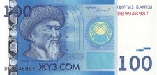 Kyrgyzstan 100 Som 2016 UNC