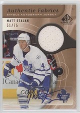 2005 SP Game Used Edition Authentic Fabrics 51/75 Matt Stajan #AAF-ST Auto 0uj7