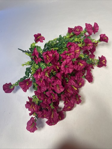 5 Bundles Artificial Flowers Faux Silk Morning Pink 14”