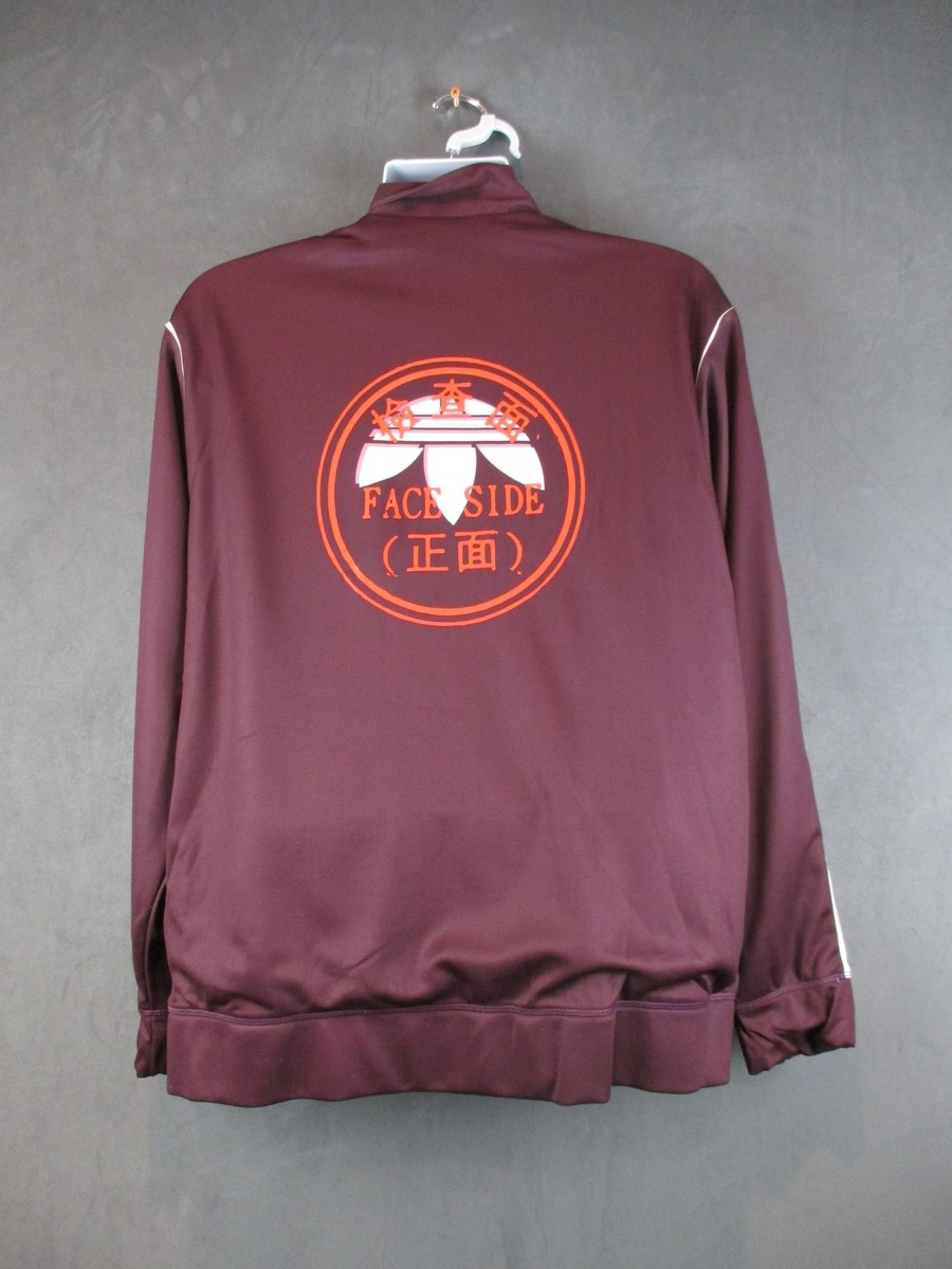 Adidas Alexander Wang Track Jacket Mens Large Red Face Side Full