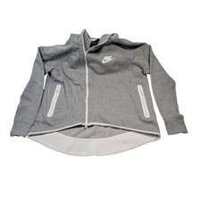 Nike Women Tech Fleece Full Zip Hoodie Medium Grey 930757-063