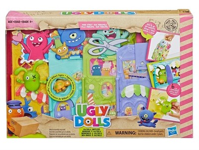 Ugly Dolls Uglyville Unfolded Main Street playset Willard figure fold & go fun