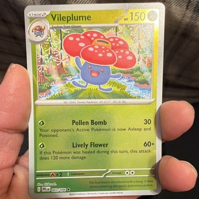 Pokémon PFL Card Lot Vileplume Haunter Dawn Krokorok Paldean Tauros 5 Cards