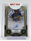 JACKSON CHOURIO 2024 TOPPS TIER ONE ROOKIE AUTO /99 MILWAUKEE BREWERS Q0282