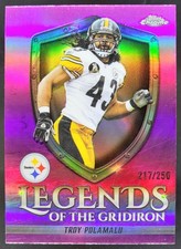 2025 Topps Chrome Troy Polamalu Legends of the Gridiron Pink Refractor /250 BW10