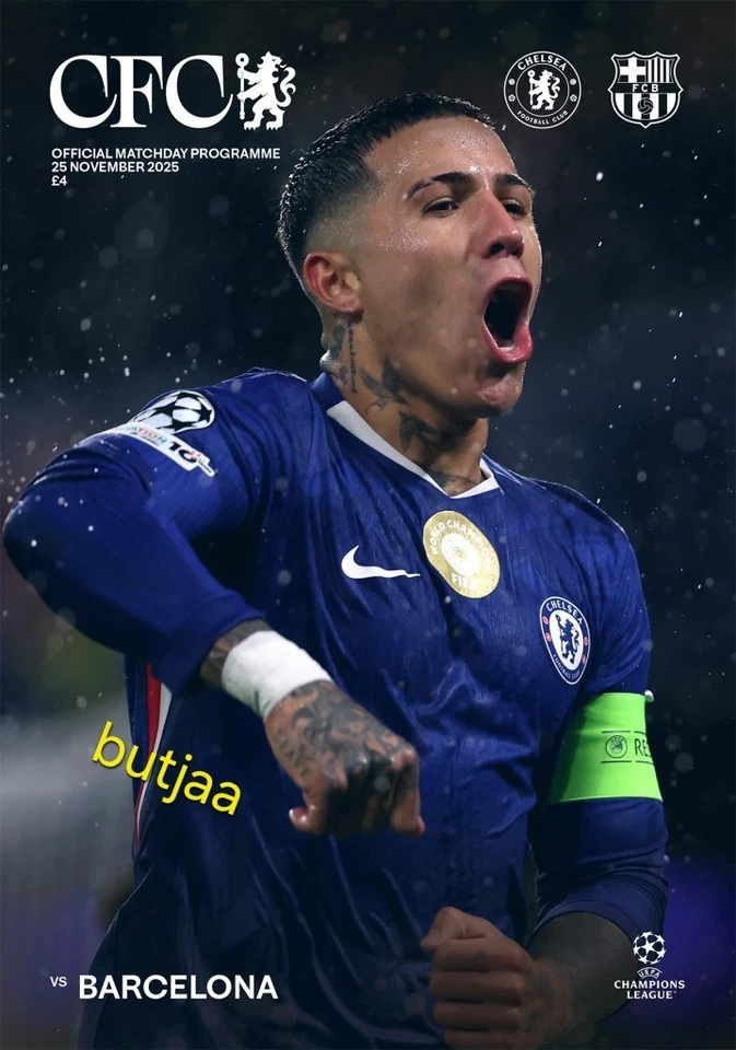 CHELSEA v BARCELONA CHAMPIONS LEAGUE PROGRAMME 25/11/2025 BUY IT NOW! - Image 4 of 4