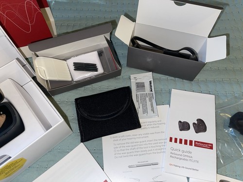 ReSound OMNIA CUSTOM HEARING AIDS, RECHARGEABLE BLUETOOTH CAPABLE PRE-OWNED - Picture 5 of 9