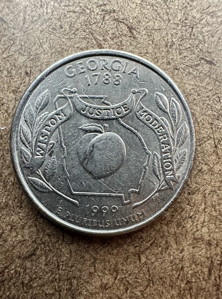 Coin US error 1788 1999 georgia Quarter In God We Trust  - Image 4 of 4