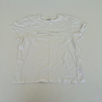 Marc O'Polo T-Shirt Large Weiß Damen 100% Baumwolle Kurzarm Rundhals