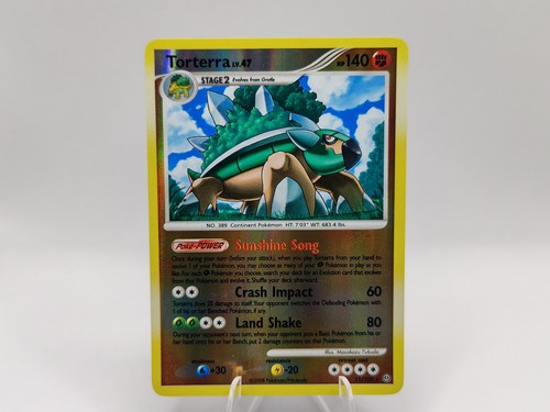 Torterra Reverse Holo Rare Pokemon Stormfront 11/100  NM