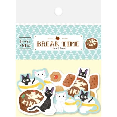 Kiki's Delivery Service Japanese paper flake sticker Jiji cookie Studio Ghibli