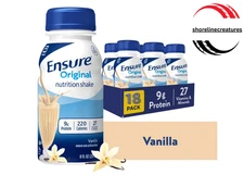 Ensure Original Nutrition Shake, 9g Protein, Vanilla, 8 fl oz - 18 Pack