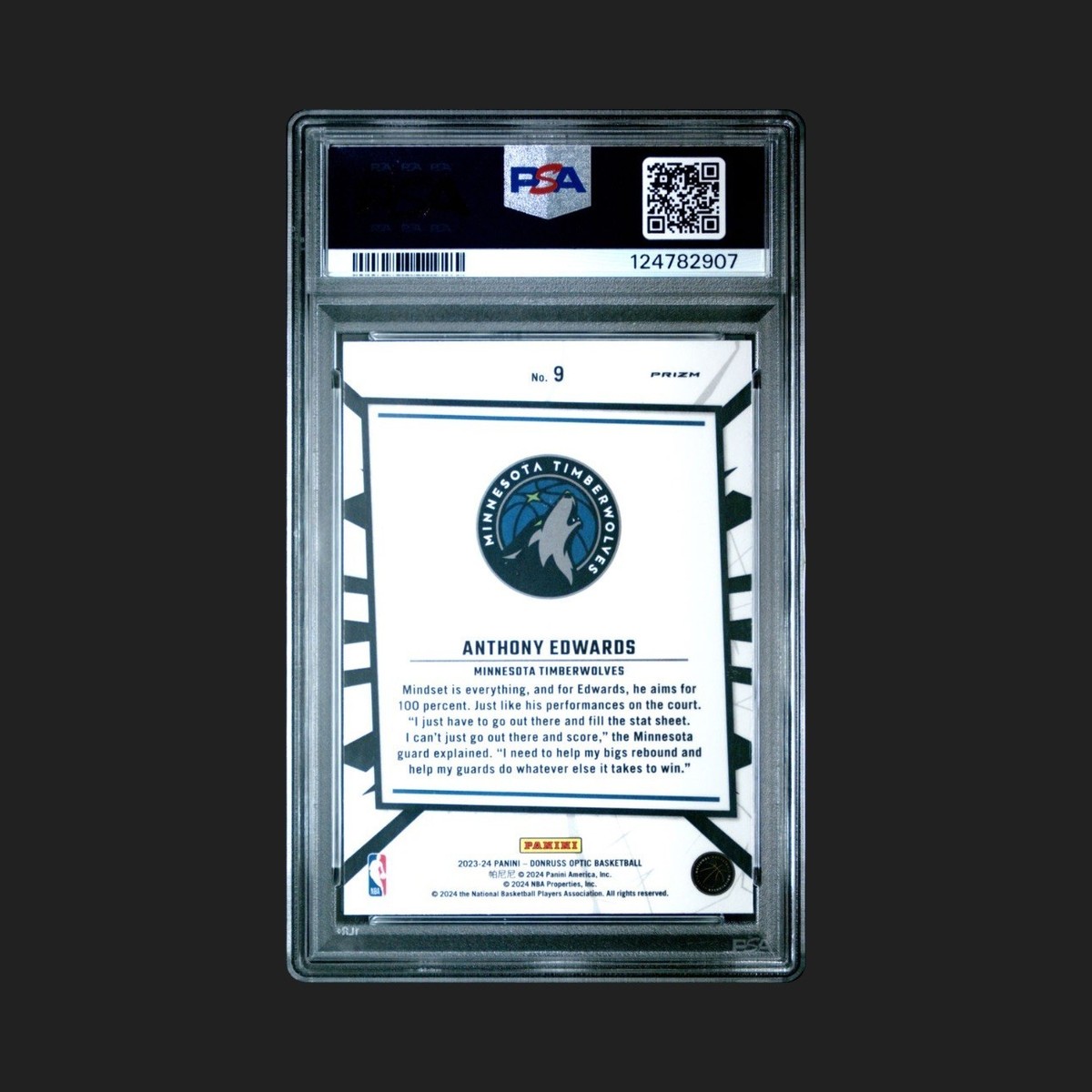 2023-24 Panini Donruss Optic - My House Anthony Edwards #9