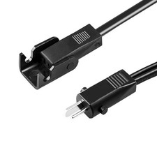 6.6 Feet Power Cord Recliner Chair 2 Pin Connector Extension Cable Replacement