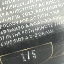 Jung Woo-young PSA 9 Green Football Card, 2022-23 FIFA