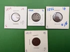 Lot Of Indian Head Pennies Cents 1885 1886 1894 & 1909