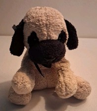 Russ Luv Pets Max Pug Puppy Dog Brown Laying Stuffed Animal Plush