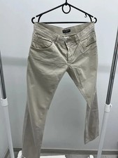 Dolce & Gabbana Beige Cotton Pocket Metal Logo Chino Pants Size 46