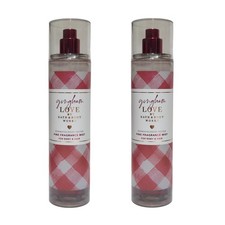 2 NEW Bath Body Works Gingham Love Fine Fragrance Body Mist Spray 8 fl oz