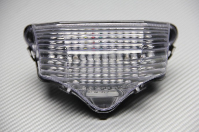 Feu arrière LED transparent avec clignotants intégrés pour Yamaha RJ07