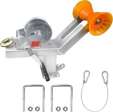 ZUIWAN 1200LB Boat Trailer Winch Stand Galvanized Post Roller Fits 3" x 4"