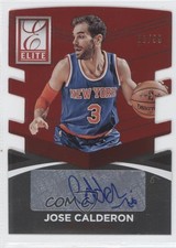 2014 Donruss Elite Status Signatures Red Die-Cut /99 Jose Calderon #72 Auto 0c3