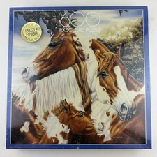 Unity Horses Exquisit 600 pc Puzzle by F.X. Schmid Made In U.S.A. Vintage 1993
