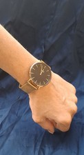 Montre Femme Cluse H5 3566 - Bracelet doré réglable acier inoxydable - Étanche