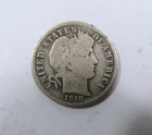 USA Barber Silver 10 Cents 1910 S San Francisco Mint VERY SCARCE