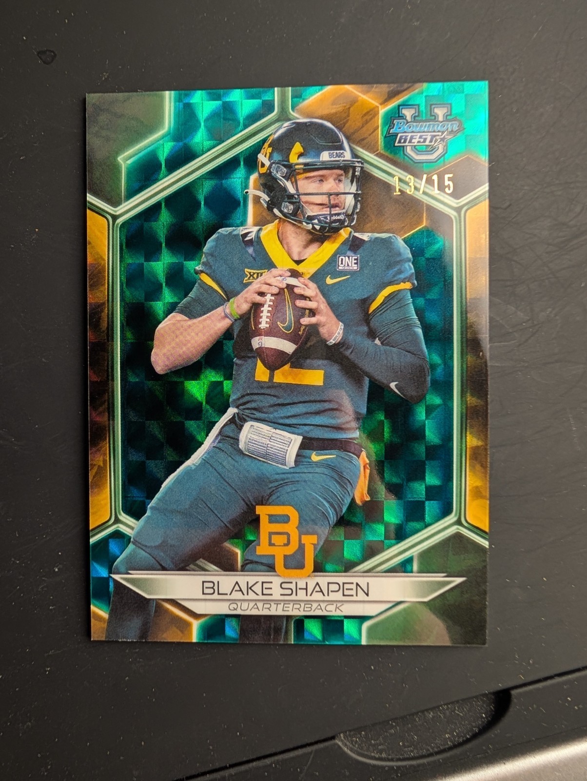 Blake Shapen Teal Geometric /15 2023 Bowmans Best Chrome U University