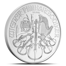 1 oz Austrian Silver Philharmonic Coin (Random Year)