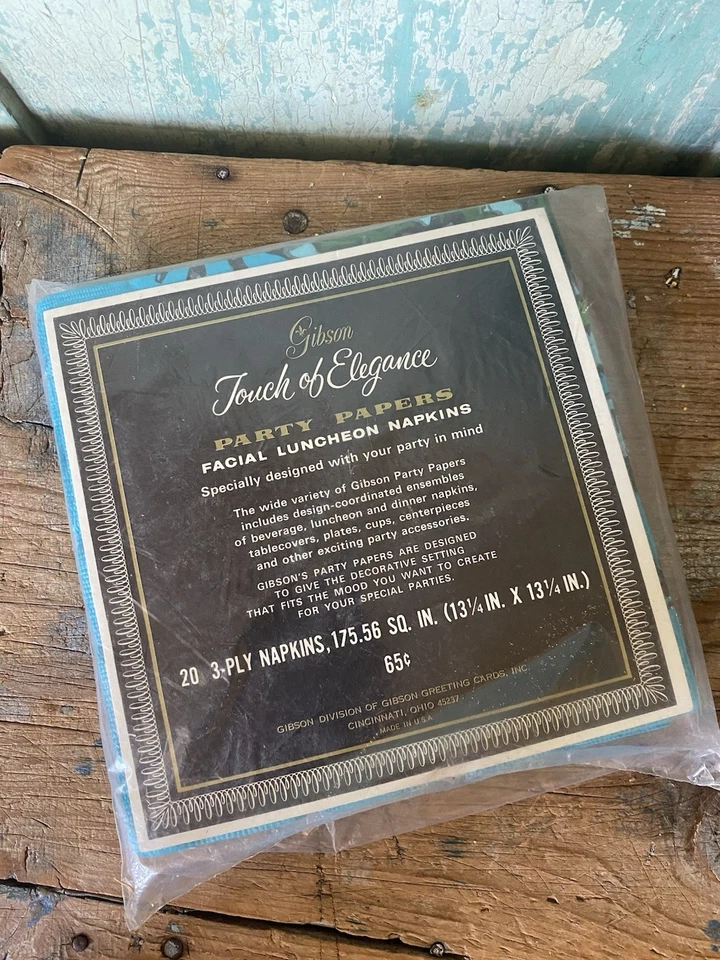 Lote Floral Papeles Fiesta Pakay Años 60 De Colección - Platos Tazas Servilletas Mantel Nuevo de Lote Antiguo Foto 4 de 4