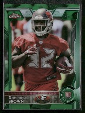 2015 Topps Chrome #179 Dominique Brown Green Refractor
