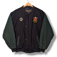 Vintage Nottingham Rugby Jacket Mens Large Cotton Oxford Wool Varsity 1990s