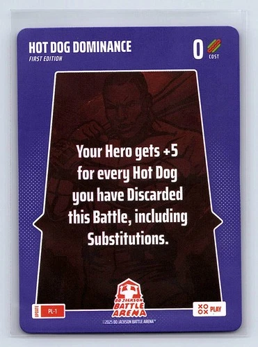 Hot Dog Dominance PL-1 Bo Jackson Battle Arena Alpha Update Play Card SSP