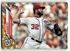 2020 Topps #670 Aaron Barrett Gold Star