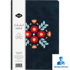Denik Lined Journal Layflat with Ribbon Page Marker - Evelyn:5.75 x 8.25 Inches