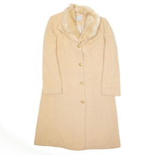 Jfw Womens Cashmere Blend Trench Coat Beige L
