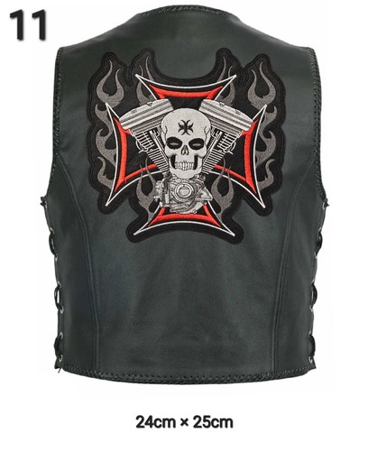 Flicken zum Aufnäher Aufbügler Patch Biker Motorrad Custom Kutte Rücken Weste - Bild 12 von 37