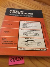 Revue technique Opel COMMODORE