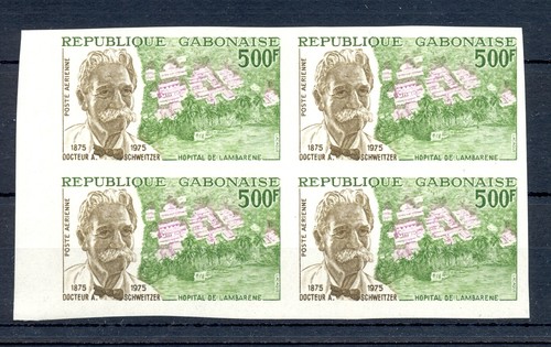 GABON 1975-MI# 519-- BL OF 4 -** - ALBERT SCHWEITZER -@1 - 第 1/1 張圖片