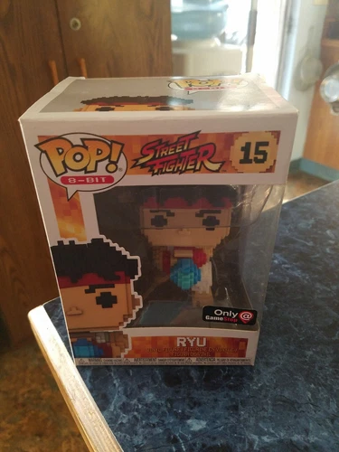 Funko POP! 8-Bit Street Fighter RYU #15 Vinyl Figure GameStop Exclusive