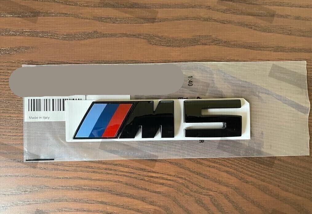 5 Series Gloss Black for BM M5 Letters Rear Trunk Tailgate Sticker Badge Emblem